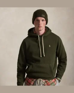 Das RL-Kapuzenshirt aus Fleece Green