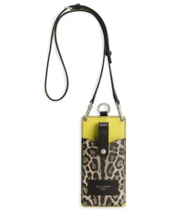 Dauphine Handyhülle mit Leoparden-Print - Schwarz