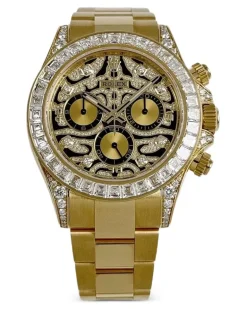 2024 Daytona Armbanduhr mit Diamanten 40mm - Schwarz