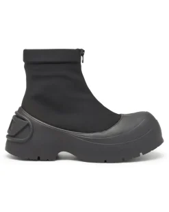D-Donald-Stiefeletten mit Besatz aus Gummi - Stiefel - Herren - Schwarz