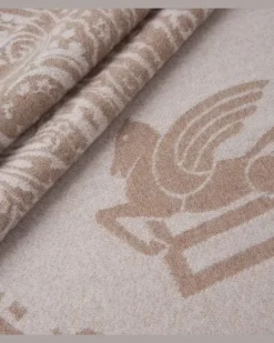 Decke Alocasia aus Wolle Beige
