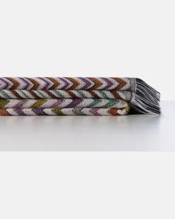 Decke Antwan aus einem Wollgemisch Multicolor