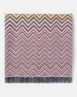 Decke Antwan aus einem Wollgemisch Multicolor