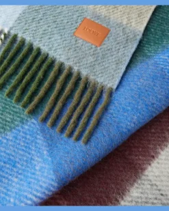 Decke aus einem Alpakawollgemisch Multicolor