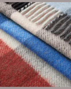 Decke aus einem Alpakawollgemisch Multicolor