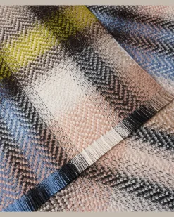 Decke aus einem Wollgemisch Multicolor