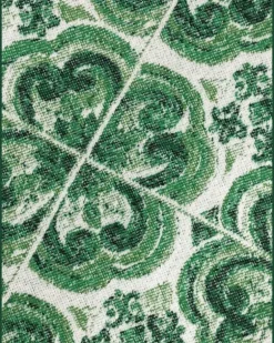 Decke aus Kaschmirjacquard - Grün