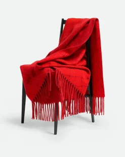 Decke aus Kaschmir mit Intreccio Motiv-Rot - Unisex