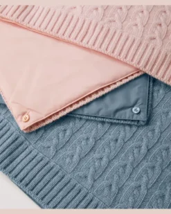 Decke aus Kaschmir Rosa
