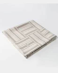 Decke aus Wolle und Kaschmir Beige