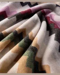 Decke Clifford aus einem Wollgemisch Multicolor