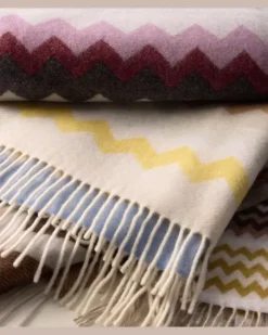 Decke Clifford aus einem Wollgemisch Multicolor