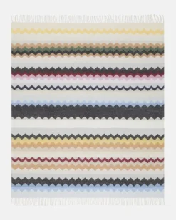 Decke Clifford aus einem Wollgemisch Multicolor