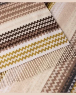 Decke Humbert aus einem Wollgemisch Multicolor