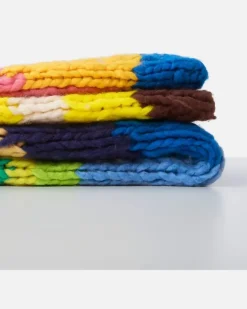 Decke Levy aus Kaschmir und Wolle Multicolor
