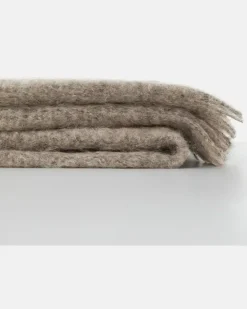 Decke Madornale aus einem Mohairgemisch Grau