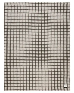Decke mit Gittermuster (200cm x 150cm) - Braun