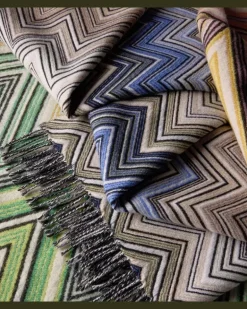 Decke Perseo aus Wolle und Kaschmir Multicolor