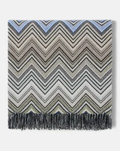 Decke Perseo aus Wolle und Kaschmir Multicolor
