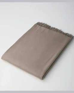 Decke Unito aus Kaschmir Grau