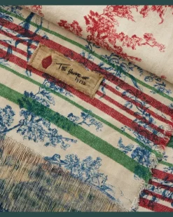 Decke Zacinto aus Leinen Multicolor