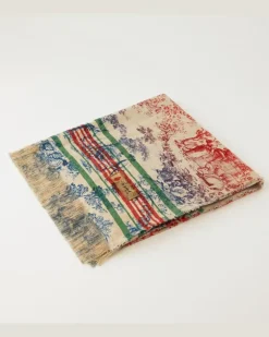 Decke Zacinto aus Leinen Multicolor