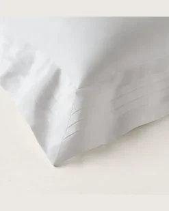 Dekokissenbezug aus Baumwolle mit Falten White