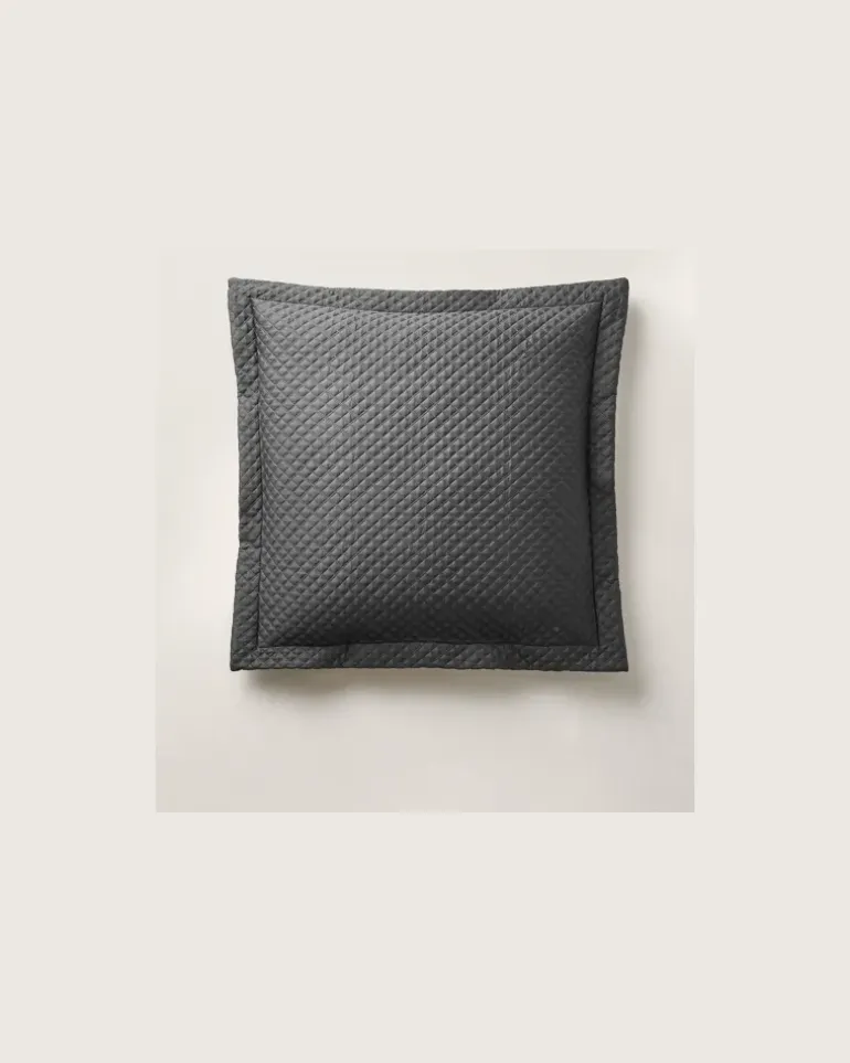 Dekokissenbezug mit Argyle-Muster Grey