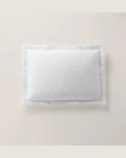 Dekokissenbezug mit Argyle-Muster White