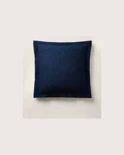 Dekokissenbezug mit Argyle-Muster Blue