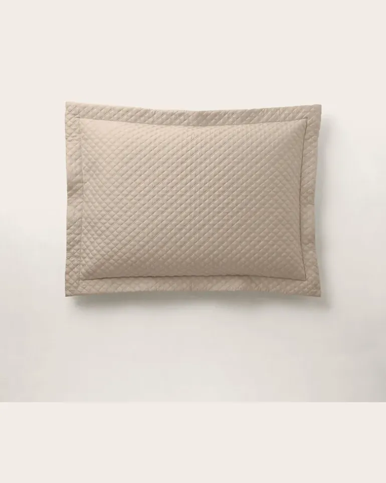 Dekokissenbezug mit Argyle-Muster Natural