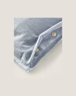 Dekokissenbezug Workshirt Chambray Blue