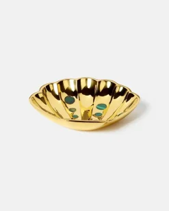 Deko-Schale Fish Gold