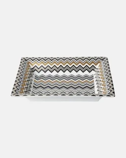 Deko-Schale Zigzag Gold Multicolor