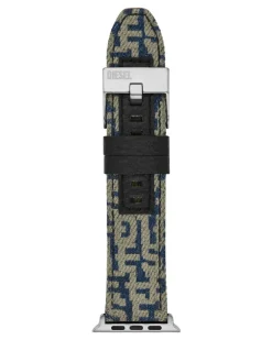 Denimarmband mit Apple Watch, 42-mm, 44-mm, 45-mm - Smartwatches Accessoires - Unisex - Blau