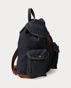 Denim-Rucksack in Indigo Blue