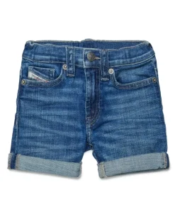 Denim-Shorts mit umgeschlagenen Säumen - Kurze Hosen - Unisex - Blau