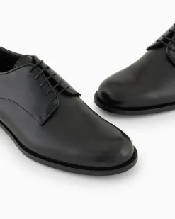 Derby aus Leder Schwarz