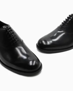 Derby aus Leder Schwarz