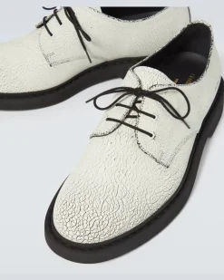 Derbyschuhe aus Leder Weiß