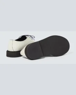 Derbyschuhe aus Leder Weiß