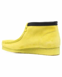 Derby-Schuhe aus Wildleder - Gelb