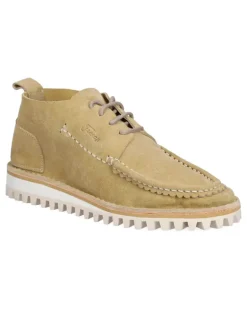 Derby-Schuhe aus Wildleder - Nude