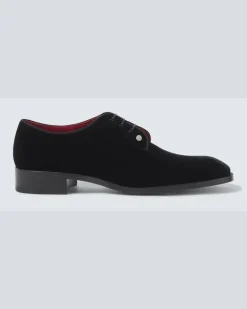 Derby-Schuhe Chambeliss aus Samt Schwarz