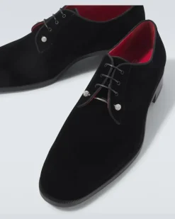 Derby-Schuhe Chambeliss aus Samt Schwarz