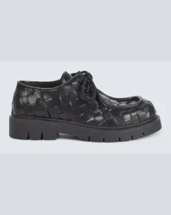 Derby-Schuhe Haddock aus Leder Schwarz