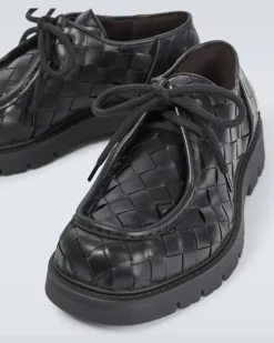 Derby-Schuhe Haddock aus Leder Schwarz