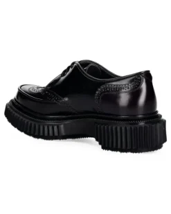 Derby-Schuhe mit dicker Sohle - Schwarz