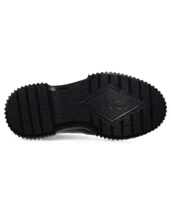 Derby-Schuhe mit dicker Sohle - Schwarz