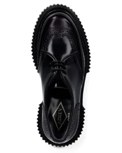 Derby-Schuhe mit dicker Sohle - Schwarz